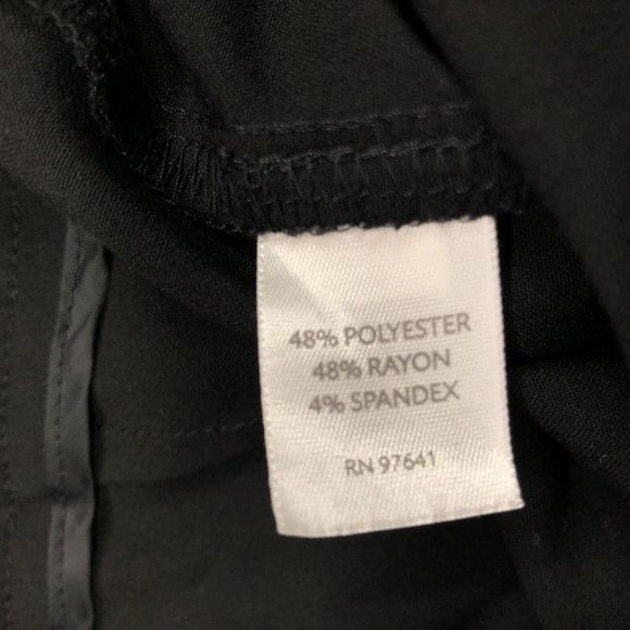J Jill Women Flat Front Dress Pants Size 10 Stretch Black B191 -24 - Picture 9 of 15